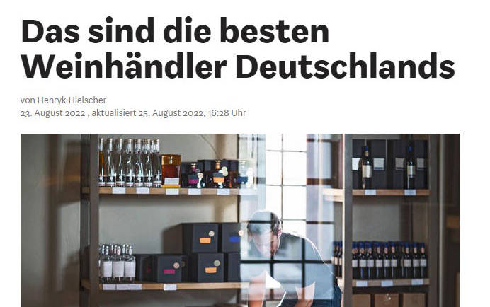 Der Wein­la­den — eine der Top 50 Adres­sen in Deutsch­land